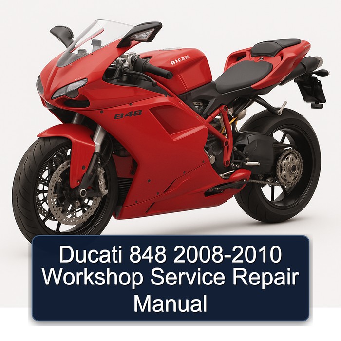 Ducati 848 2008-2010 Workshop Manual de servicio y reparación