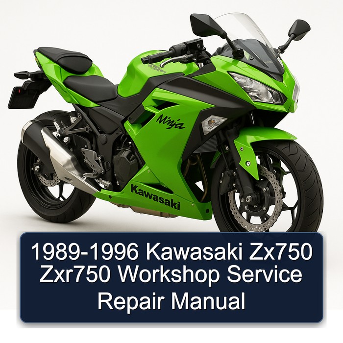 1989-1996 Kawasaki Zx750 Zxr750 Workshop Manual de servicio y reparación