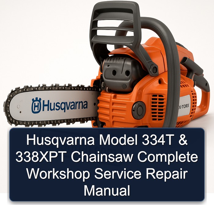 Husqvarna Model 334T & 338XPT Chainsaw Complete Workshop Service Repair Manual