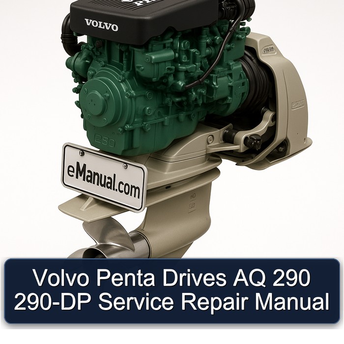 Volvo Penta Drives AQ 290 290-DP Service Repair Manual