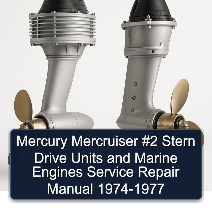 Mercury Mercruiser #2 Stern Drive Units and Marine Engines Service Repair Manual 1974-1977 