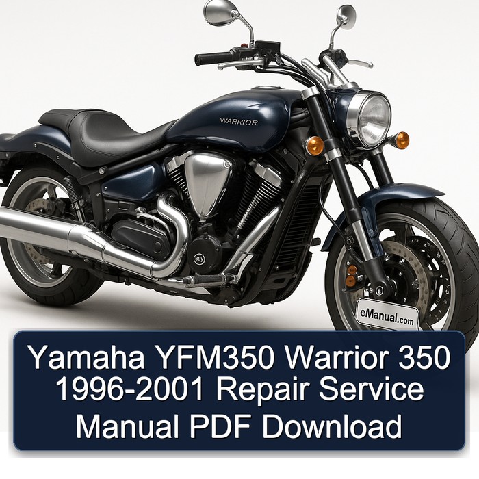 Yamaha YFM350 Warrior 350 1996-2001 Repair Service Manual PDF Download