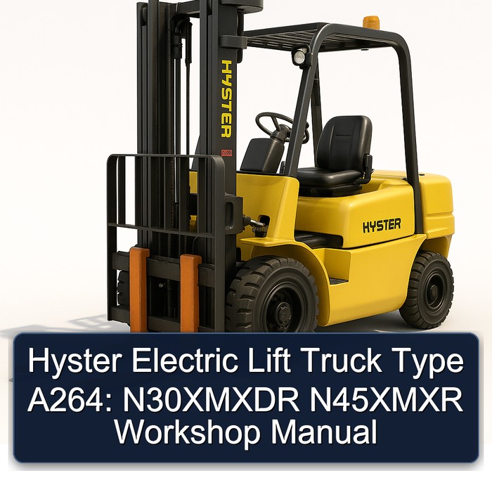 Manual de taller para carretilla elevadora eléctrica Hyster A264: N30XMXDR N45XMXR