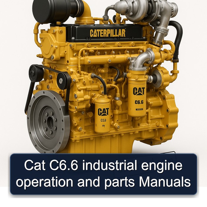 Cat C6.6 industrial engine operation and parts Manuals 