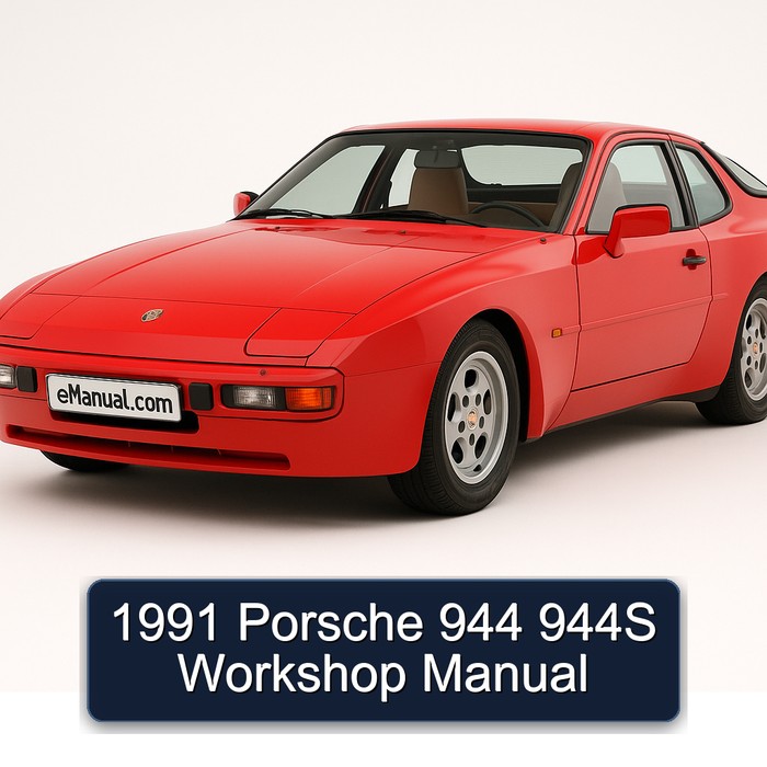 1991 Porsche 944 944S Workshop Manual