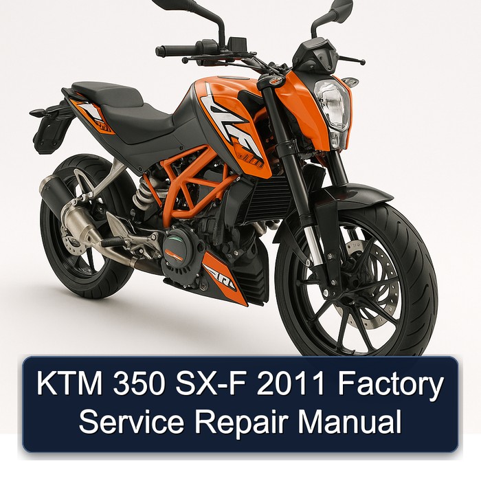 KTM 350 SX-F 2011 Factory Manual de servicio y reparación