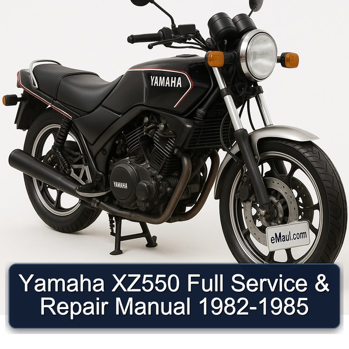 Yamaha XZ550 Full Manual de servicio y reparación 1982-1985