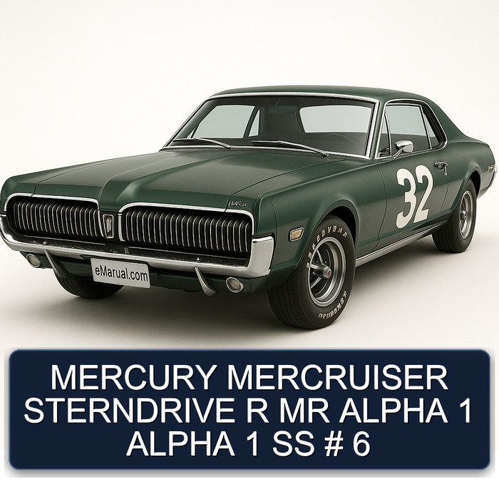 MERCURY MERCRUISER STERNDRIVE R MR ALPHA 1 ALPHA 1 SS # 6