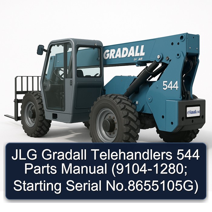 JLG Gradall Telehandlers 544 Parts Manual (9104-1280; Starting Serial No.8655105G)