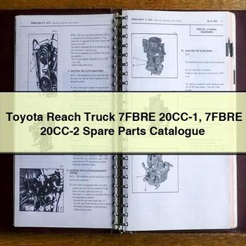 Toyota Reach Truck 7FBRE 20CC-1 7FBRE 20CC-2 Spare Parts Catalog PDF Download