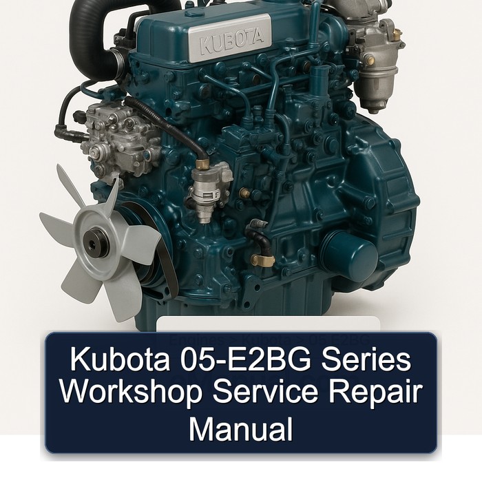 Kubota 05-E2BG Series Workshop Manual de servicio y reparación