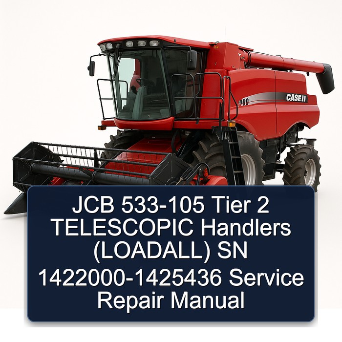 JCB 533-105 Tier 2 TELESCOPIC Handlers (LOADALL) SN 1422000-1425436 Service Repair Manual