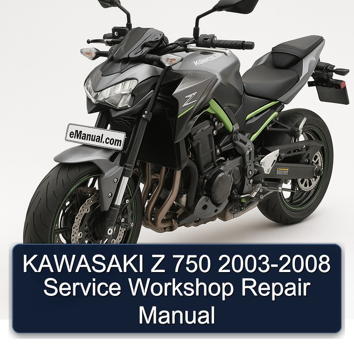 KAWASAKI Z 750 2003-2008 Service Workshop Repair Manual