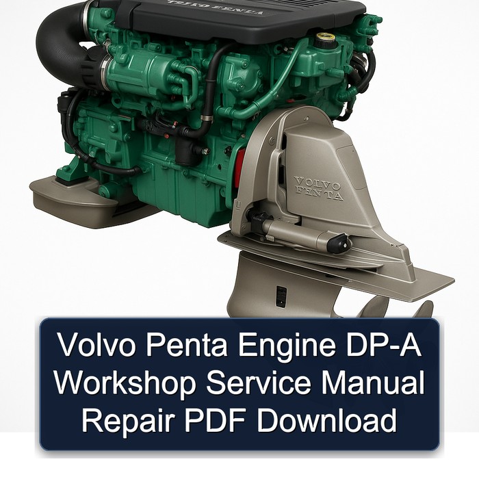 Volvo Penta Engine DP-A Workshop Service Manual Repair PDF Download