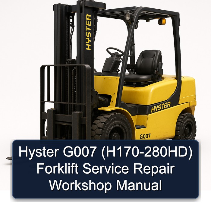 Hyster G007 (H170-280HD) Gabelstapler Service- und Reparaturhandbuch