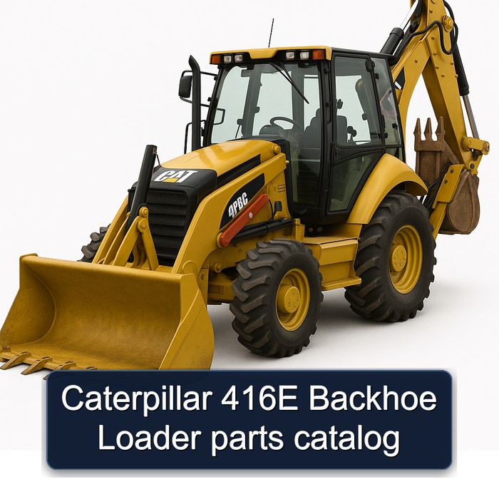 Caterpillar 416E Backhoe Loader parts catalog
