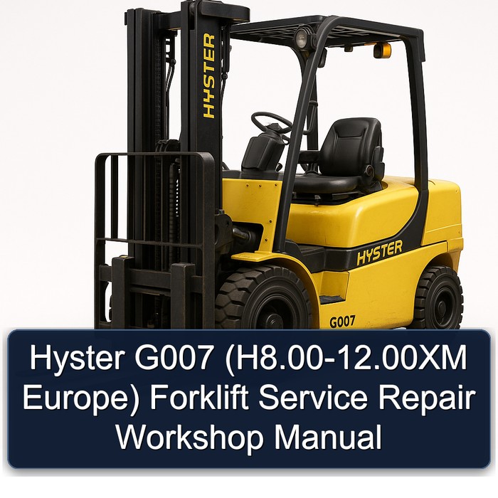 Hyster G007 (H8.00-12.00XM Europa) Werkstatt Handbuch