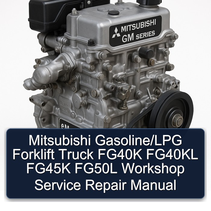 Manual de Servicio y Reparación para Carretillas Elevadoras Mitsubishi FG40K FG40KL FG45K FG50L a Gasolina/GLP