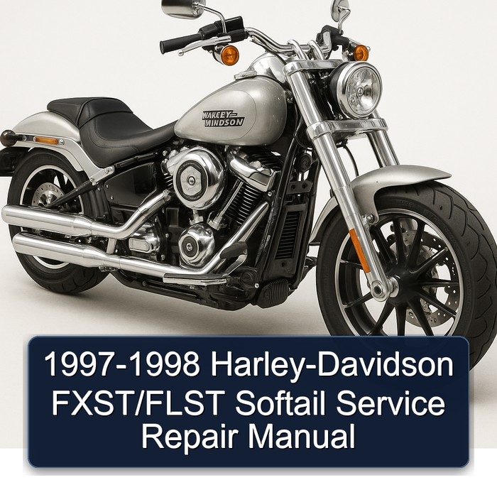 1997-1998 Harley-Davidson FXST/FLST Softail Manual de servicio y reparación