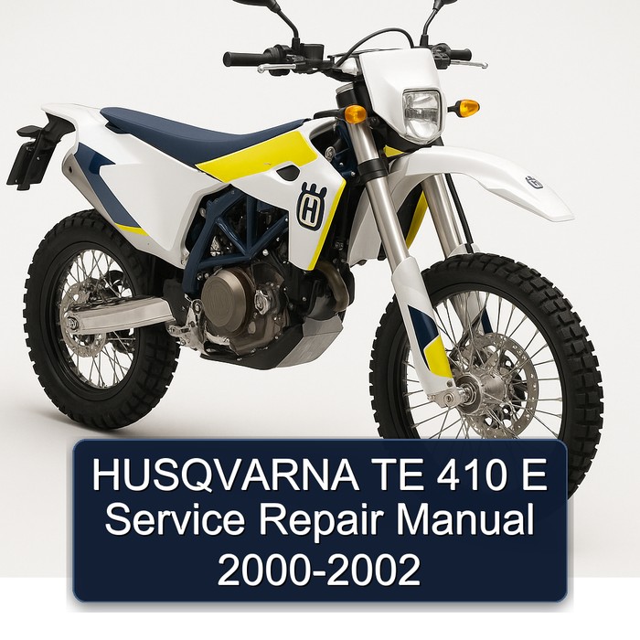HUSQVARNA TE 410 E Manual de servicio y reparación 2000-2002