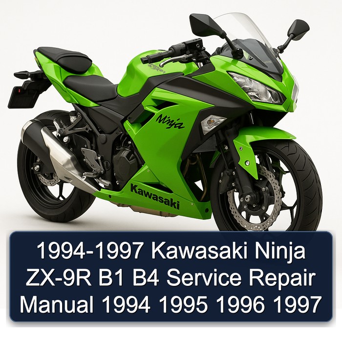 1994-1997 Kawasaki Ninja ZX-9R B1 B4 Manual de servicio y reparación 1994 1995 1996 1997
