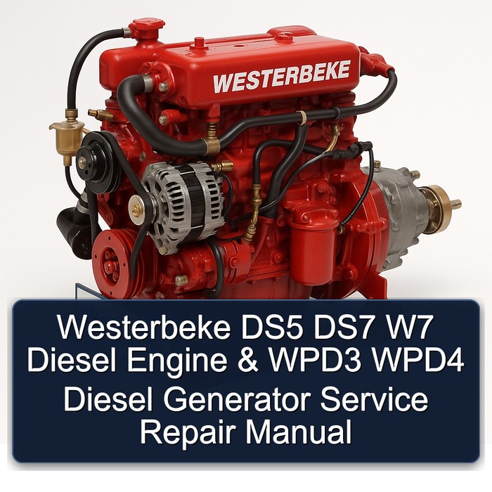 Westerbeke DS5 DS7 W7 Diesel Engine & WPD3 WPD4 Diesel Generator Service Repair Manual