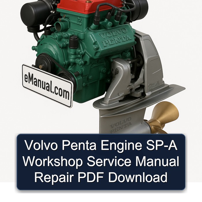 Volvo Penta Engine SP-A Workshop Service Manual Repair PDF Download