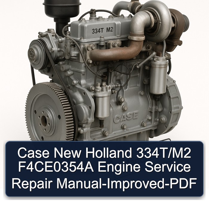Manual de Reparación y Servicio del Motor Case New Holland 334T/M2 F4CE0354A - Mejorado (PDF)