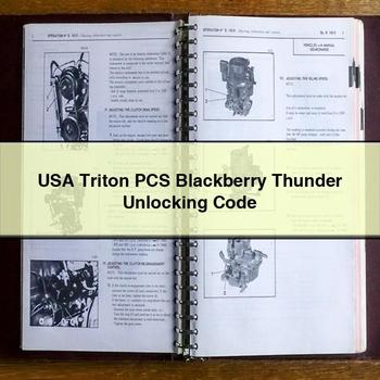 USA Triton Pcs Blackberry Thunder Unlocking Code PDF Download