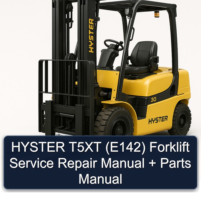 Manual de Servicio y Reparación + Manual de Partes Hyster T5XT (E142)