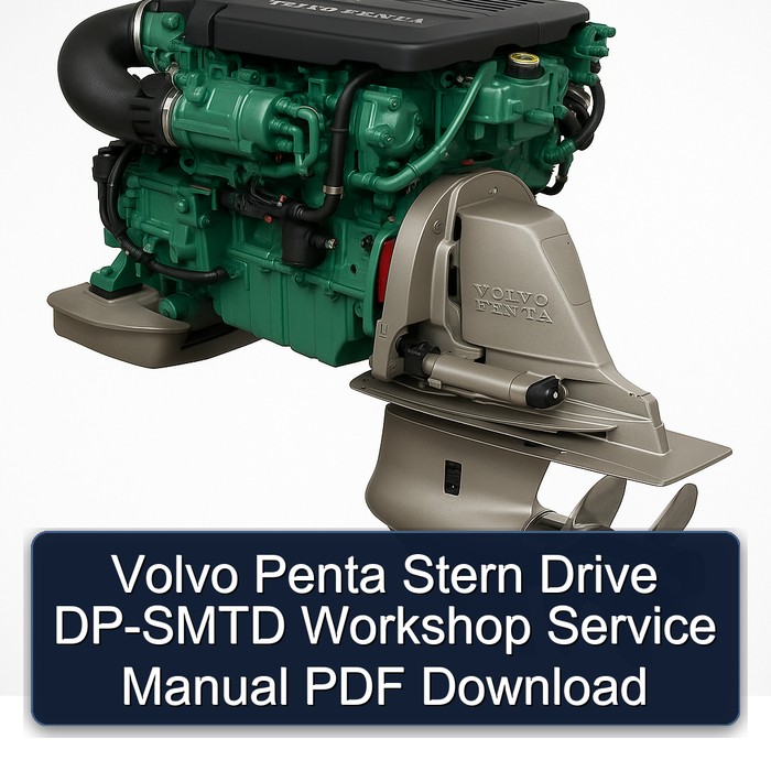 Volvo Penta Stern Drive DP-SMTD Workshop Service Manual PDF Download