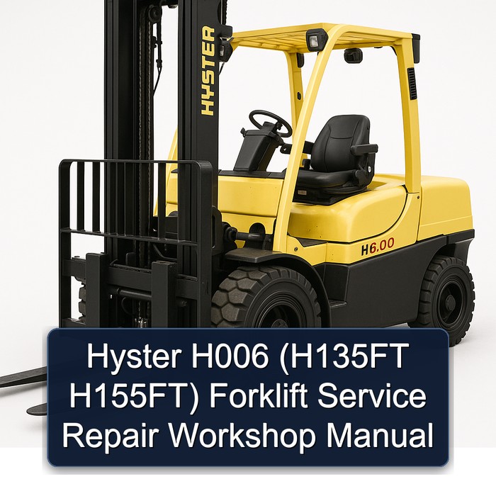 Hyster H006 (H135FT H155FT) Gabelstapler Service- und Reparaturhandbuch