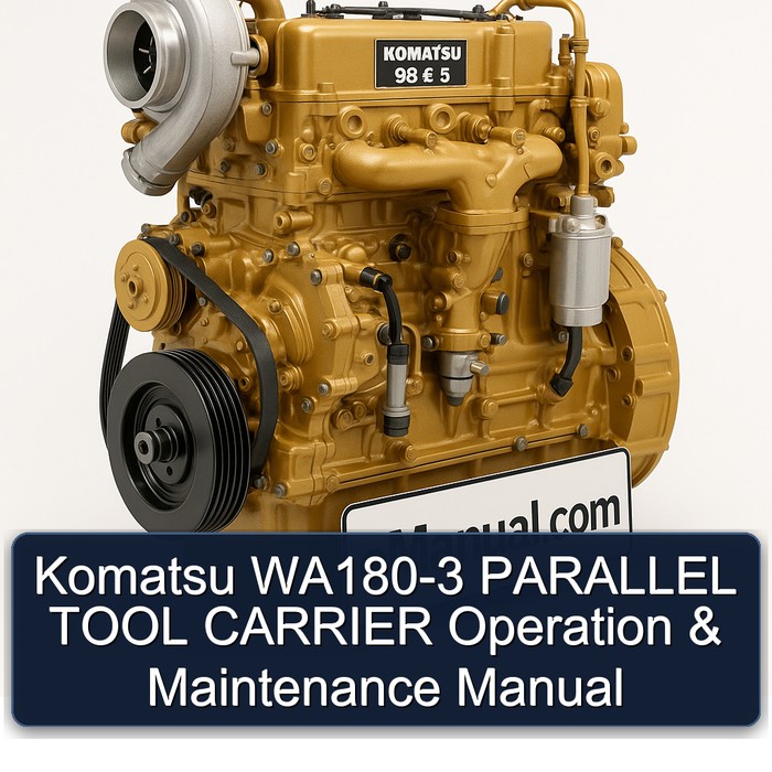 Komatsu WA180-3 PARALLEL TOOL CARRIER Operation & Maintenance Manual 