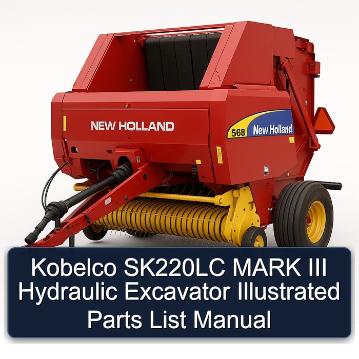 Kobelco SK220LC MARK III Hydraulic Excavator Illustrated Parts List Manual
