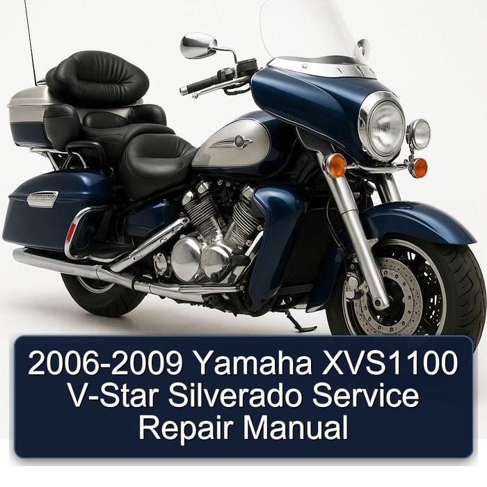 2006-2009 Yamaha XVS1100 V-Star Silverado Manual de servicio y reparación