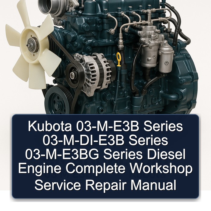 Manual de Reparación y Servicio Completo para Motores Diesel Kubota Serie 03-M