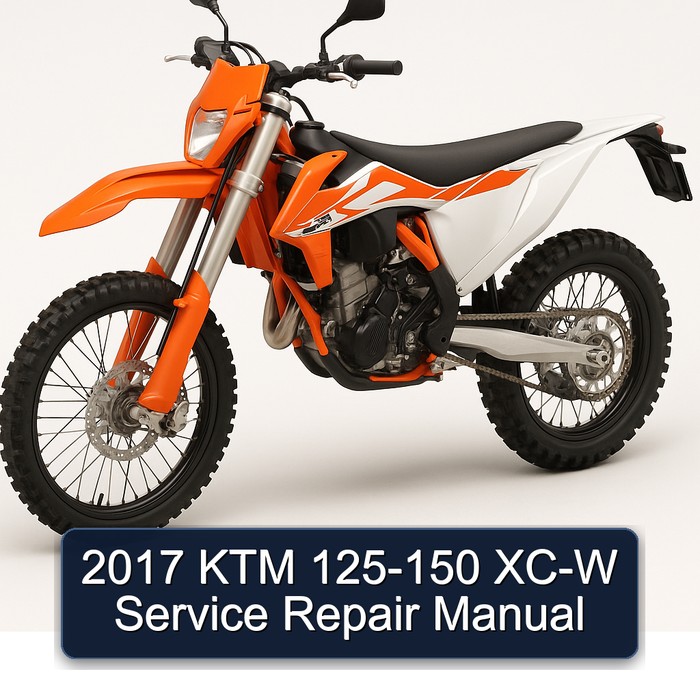 2017 KTM 125-150 XC-W Manual de servicio y reparación