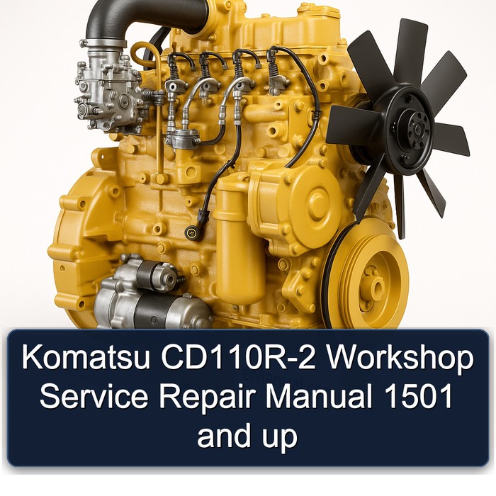 Komatsu CD110R-2 1501 and Up Workshop Service Repair Manual PDF Download