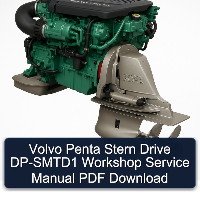 Volvo Penta Stern Drive DP-SMTD1 Workshop Service Manual PDF Download