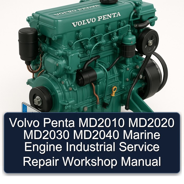 Volvo Penta MD2010 MD2020 MD2030 MD2040 Marine Engine Industrial Service Repair Workshop Manual