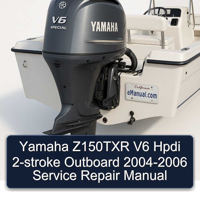 Yamaha Z150TXR V6 Hpdi 2-stroke Outboard 2004-2006 Manual de servicio y reparación
