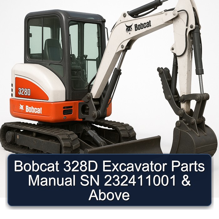 Bobcat 328D Excavator Parts Manual SN 232411001 & Above