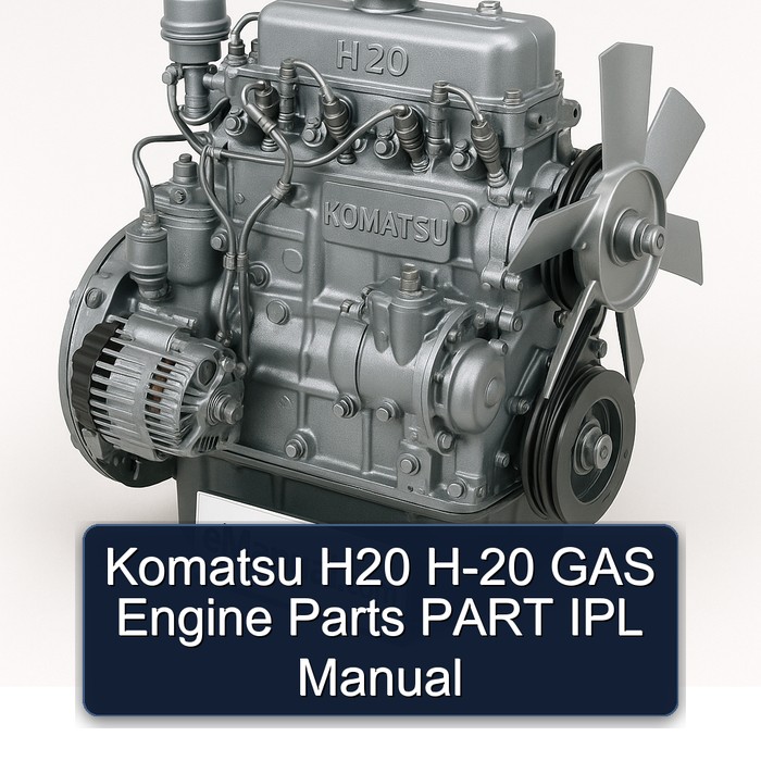 Komatsu H20 H-20 GAS Engine Parts PART IPL Manual 