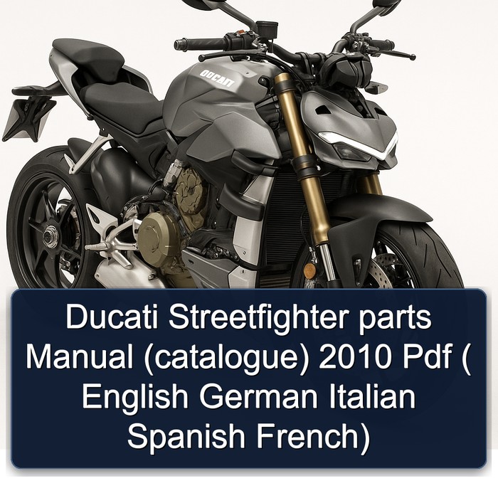 Ducati Streetfighter parts Manual (catalogue) 2010 Pdf ( English German Italian Spanish French)