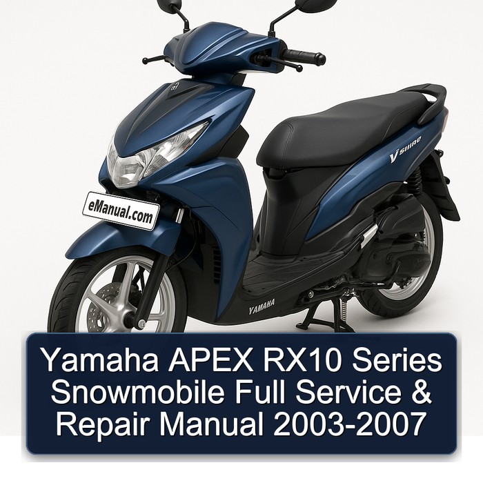 Yamaha APEX RX10 Series Snowmobile Full Service & Repair Manual 2003-2007 