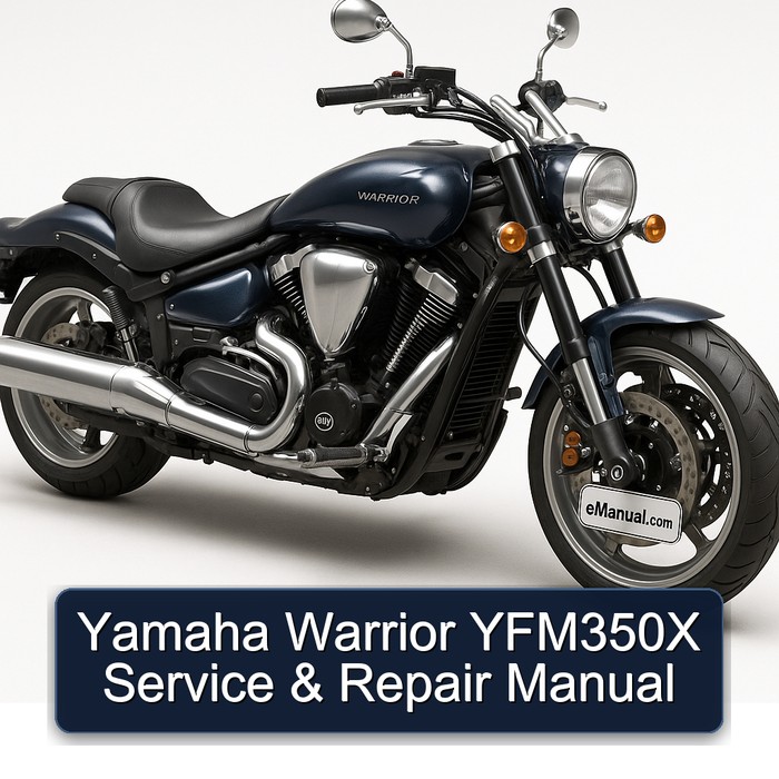 Yamaha Warrior YFM350X Service & Repair Manual 