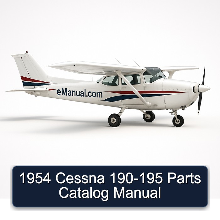 1954 Cessna 190-195 Parts Catalog Manual