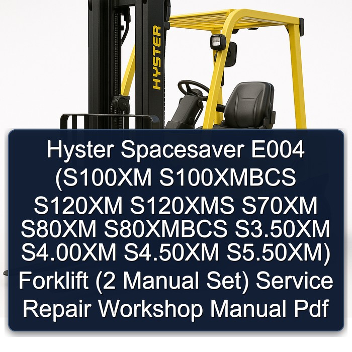 Hyster Spacesaver E004 - Werkstatt-Handbuch (2-teilig)