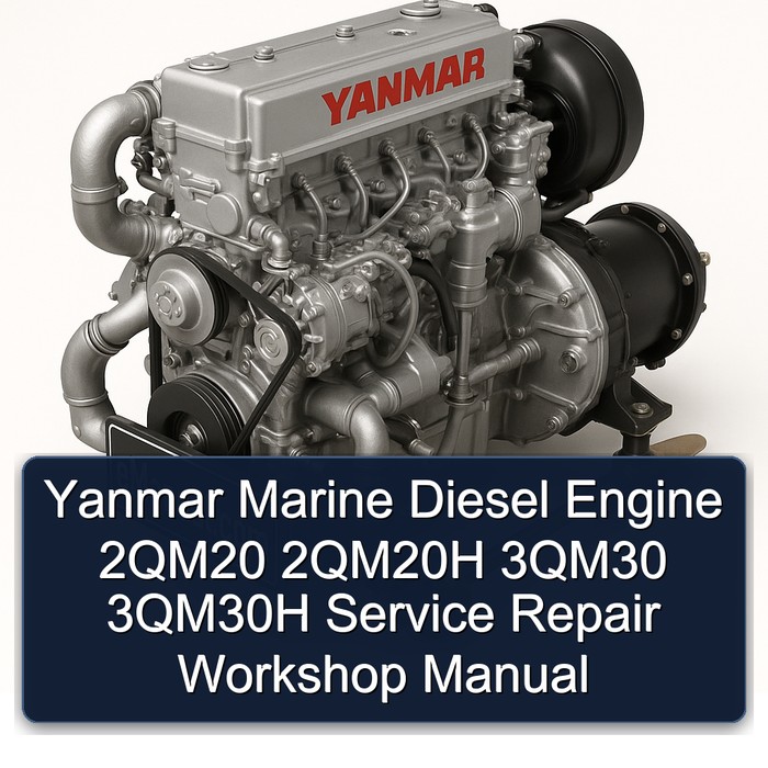 Yanmar Marine Diesel Engine 2QM20 2QM20H 3QM30 3QM30H Service Repair Workshop Manual