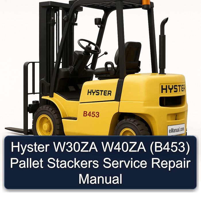 Manual de Servicio y Reparación de Apiladores Hyster W30ZA W40ZA (B453)